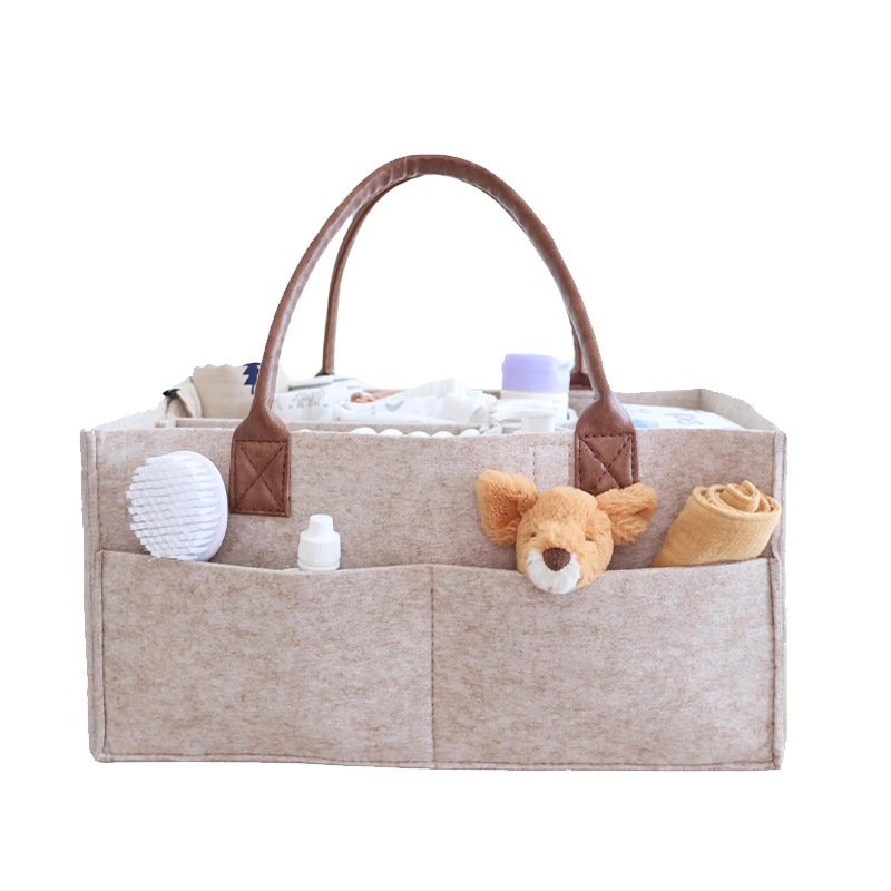 Baby Nursery Package - Bebek Keçe Saklama Düzenleyici Sepeti, Saplı