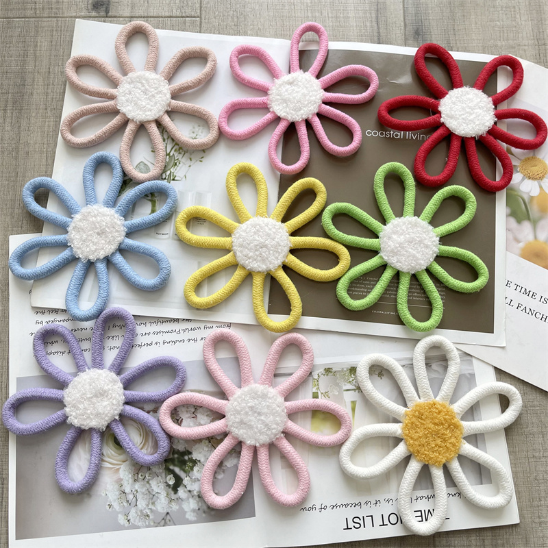 Baby Nursery Fabric - Pamuk halat dokuma papatya çiçek duvar