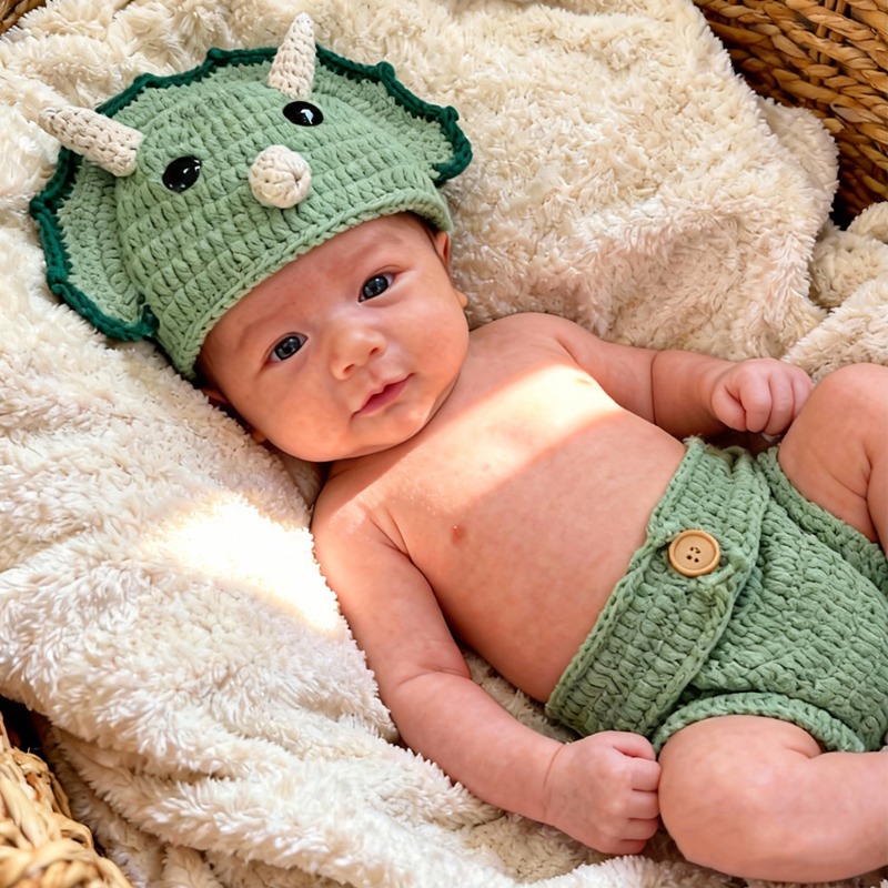 2 adet Tığ Işi Dinozor Yenidoğ - Baby Nursery Set incelemesi ve fiyatı
