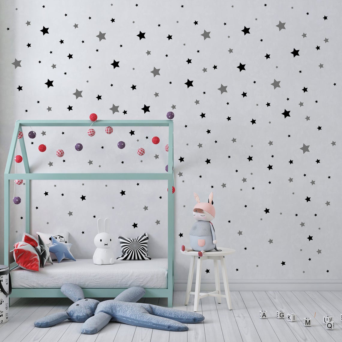 Karikatür 65 Adet Yıldız Duvar - Baby Nursery Package incelemesi ve fiyatı