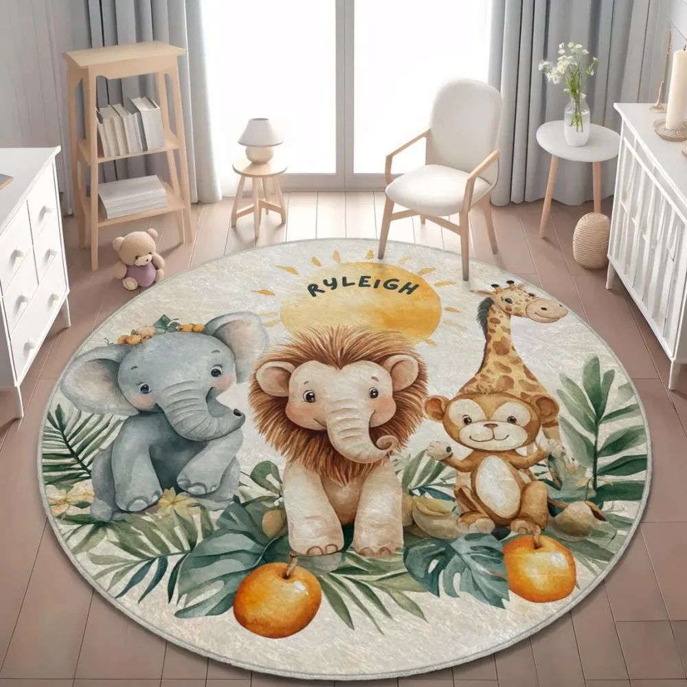 Vahşi Safari Hayvanları Zemin  - Soft Rug Nursery incelemesi ve fiyatı