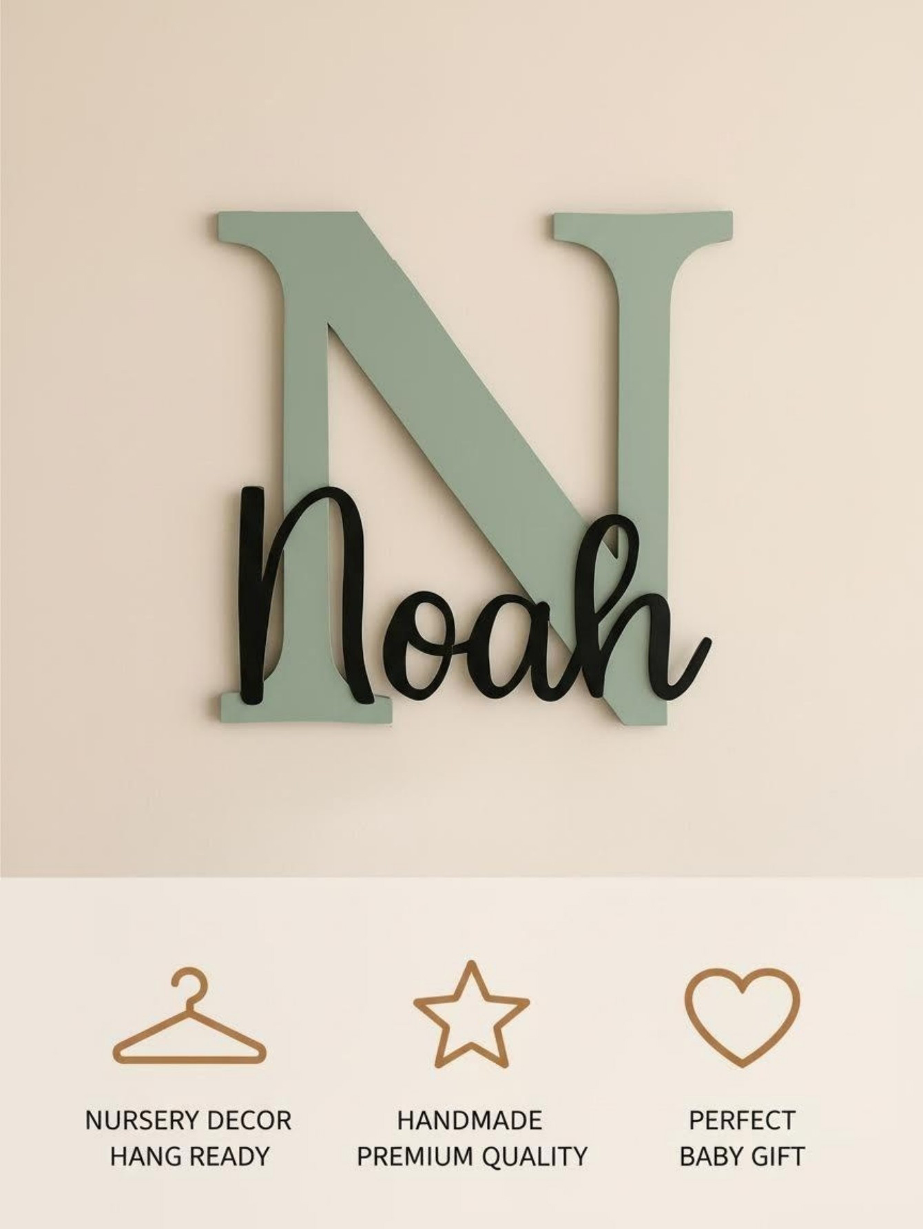 Özel İsimli Bulut Şeklinde Ahş - Baby Nursery Wall incelemesi ve fiyatı