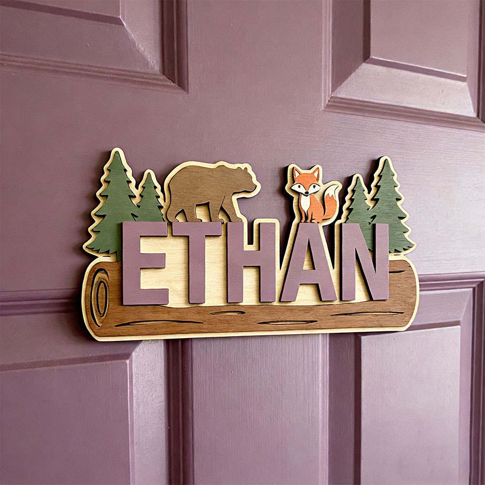 Orman Hayvanı Kişiselleştirilm - Baby Nursery Wall incelemesi ve fiyatı