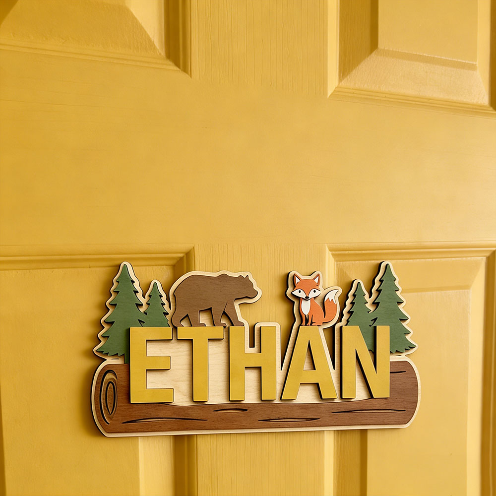 Orman Hayvanı Kişiselleştirilm - Baby Nursery Wall incelemesi ve fiyatı