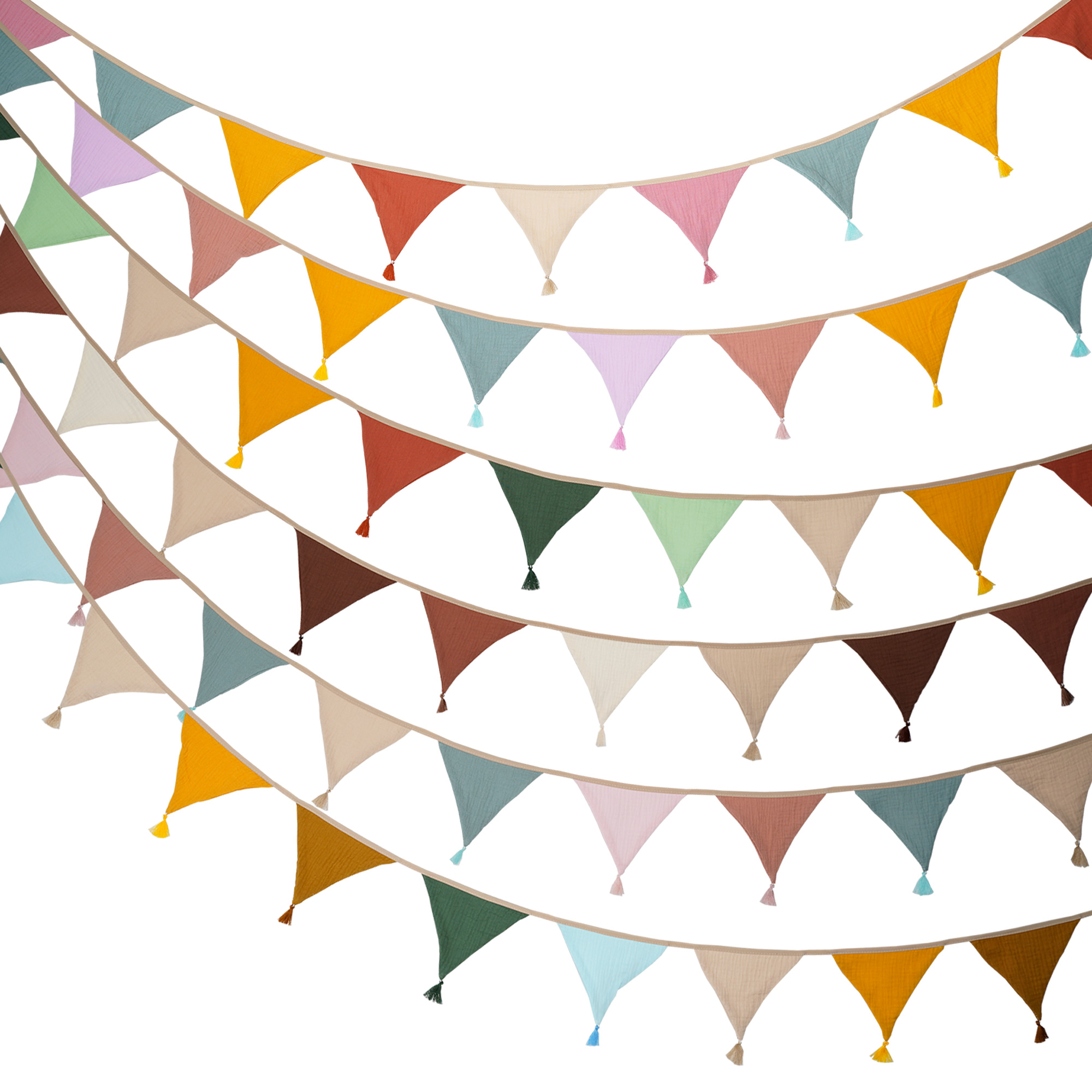 2.6M/8.5FT kreş kumaş Bunting  - Baby Nursery Fabric incelemesi ve fiyatı