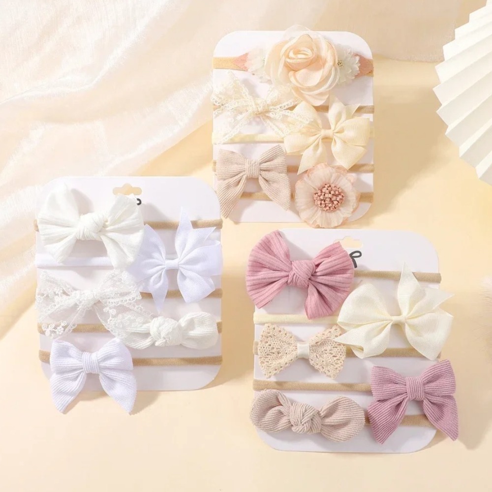 5 adet bebek çiçek dantel yay  - Baby Nursery Set incelemesi ve fiyatı