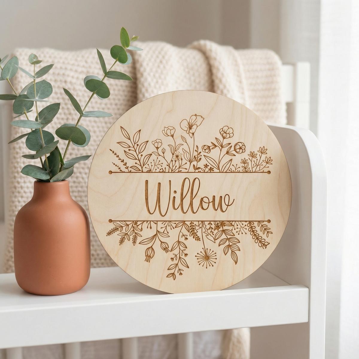 Kişiye Özel Çiçek Desenli Yuva - Baby Nursery Wall incelemesi ve fiyatı