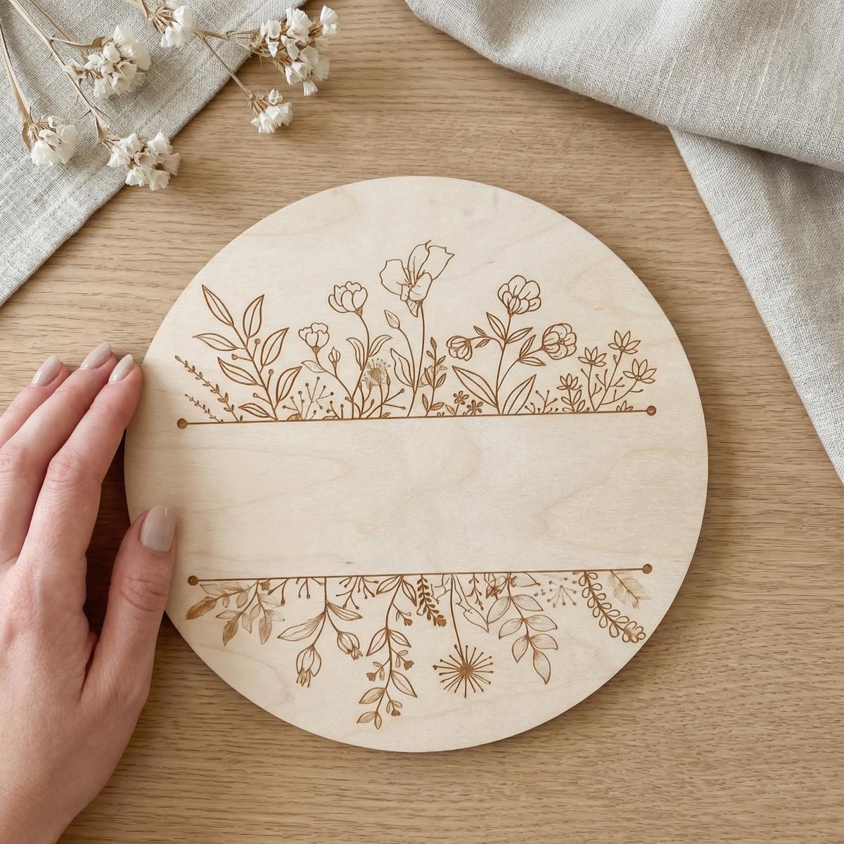 Kişiye Özel Çiçek Desenli Yuva - Baby Nursery Wall incelemesi ve fiyatı