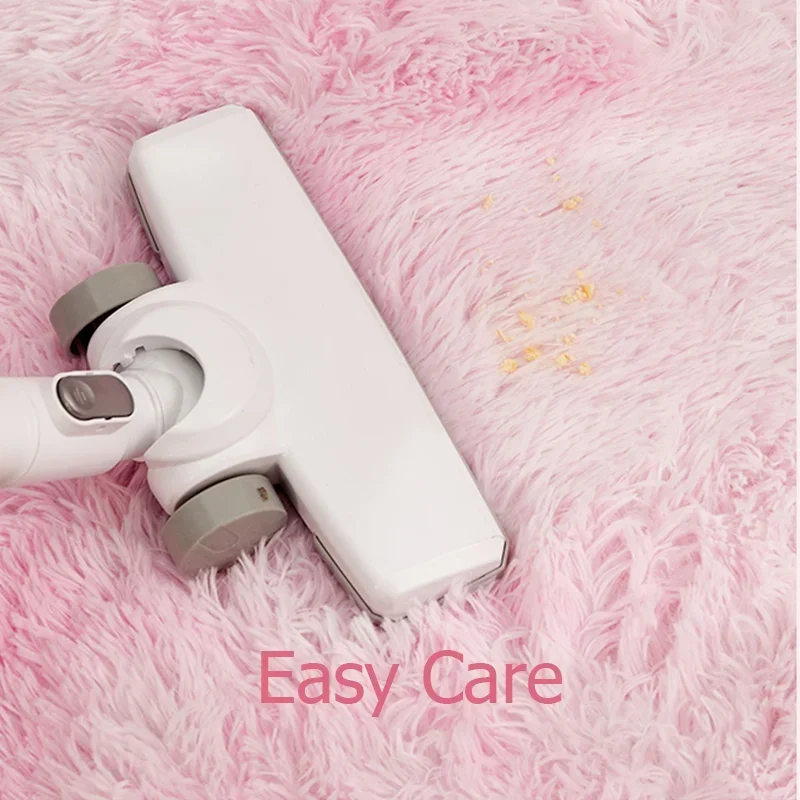 Pink Kids Carpet For Girls Bed - Soft Rug Nursery incelemesi ve fiyatı