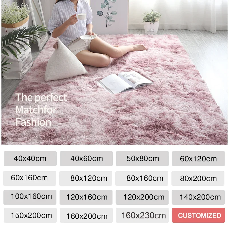 Pink Kids Carpet For Girls Bed - Soft Rug Nursery incelemesi ve fiyatı
