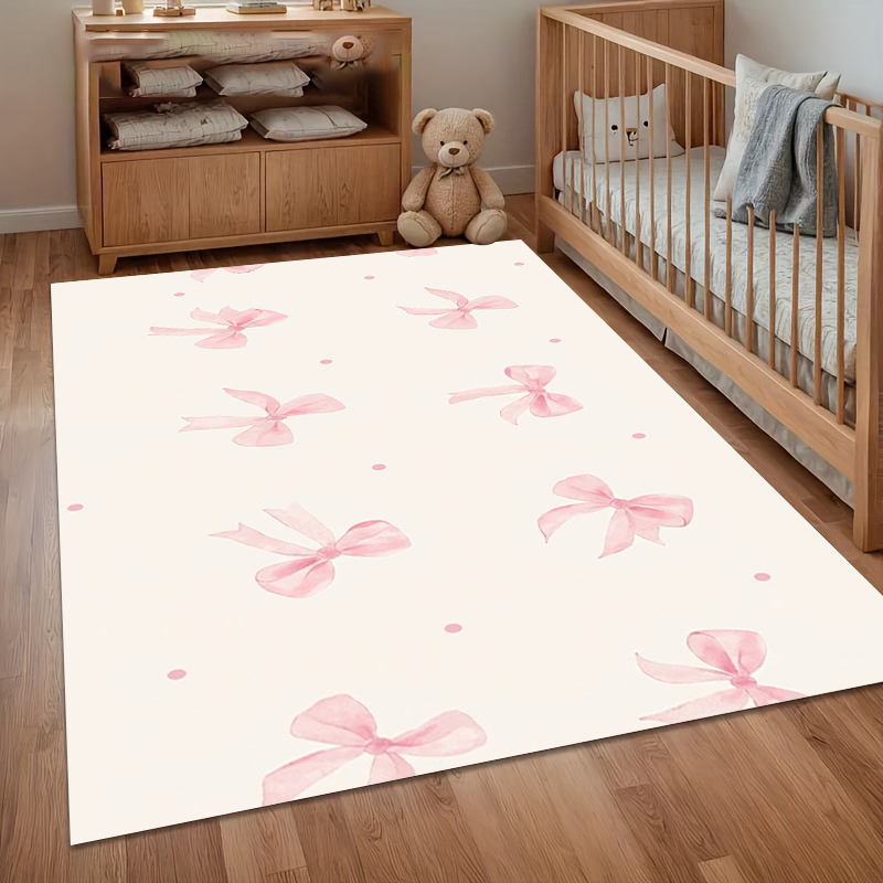 Suluboya Pembe Yay Alan Kilim  - Soft Rug Nursery incelemesi ve fiyatı