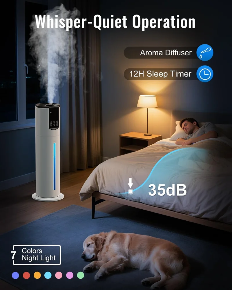 Ultra Sessiz Zemin Ultrasonik  - Baby Nursery Humidifier incelemesi ve fiyatı