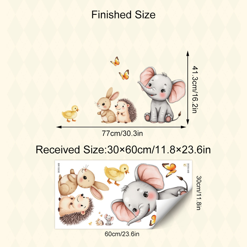 Karikatür Hayvan Duvar Sticker - Baby Nursery Wall incelemesi ve fiyatı