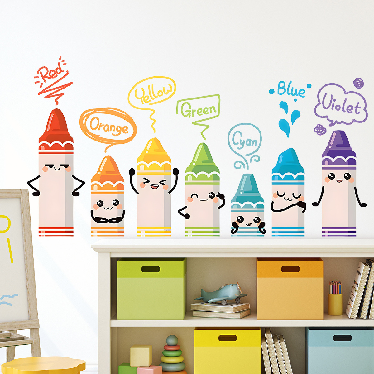 Karikatür sevimli renkli mum b - Baby Nursery Package incelemesi ve fiyatı