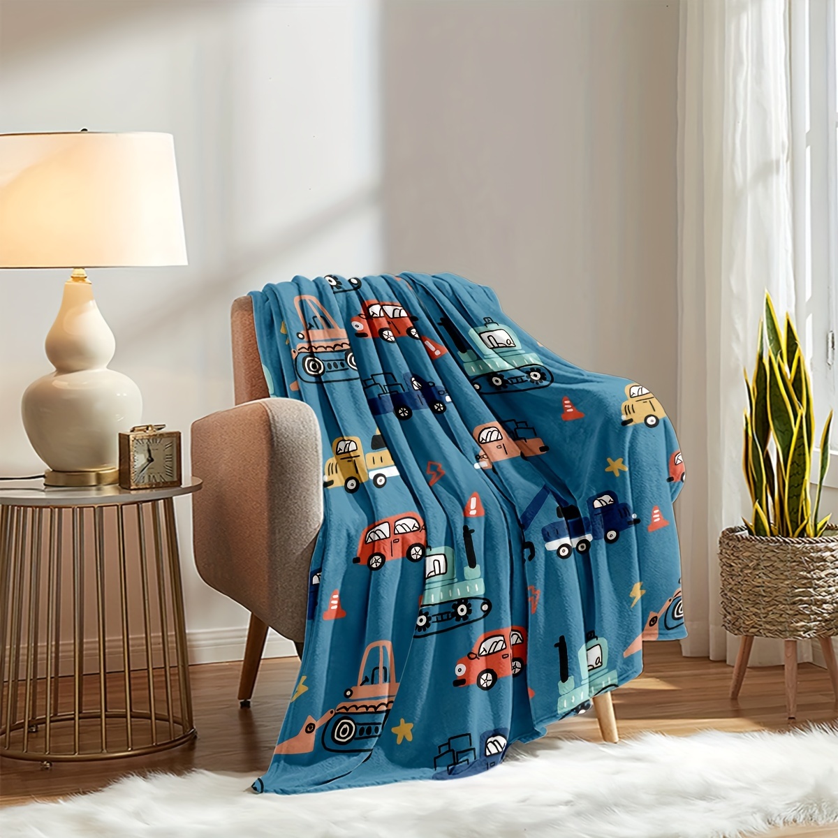 Mavi İnşaat Aracı Damperli Kam - Baby Nursery Fabric incelemesi ve fiyatı