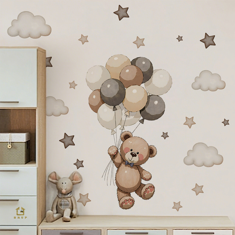 Sevimli Oyuncak Ayı Duvar Çıka - Baby Nursery Artwork incelemesi ve fiyatı