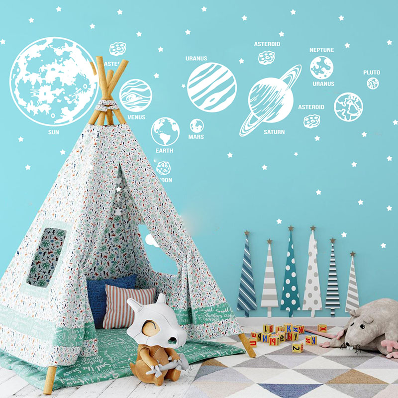 Büyük gezegen güneş sistemi uz - Baby Nursery Package incelemesi ve fiyatı